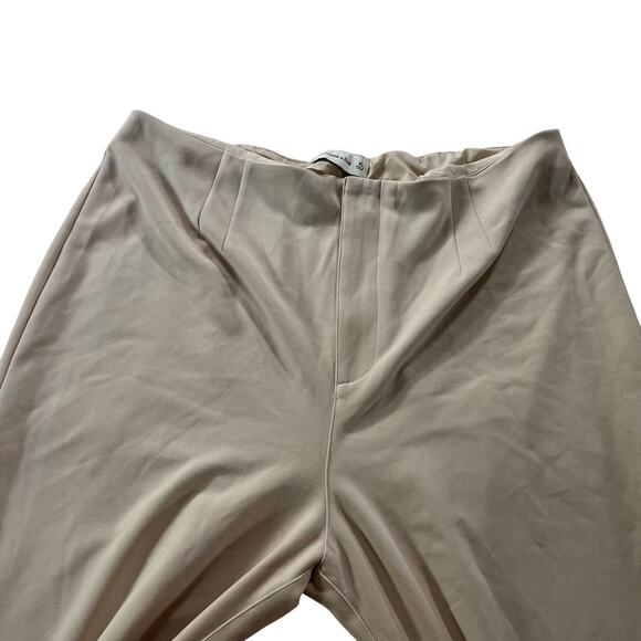 Abercrombie Beige Stretch Waist Pull On Trouser Sz XL Tall Office Work Career - Picture 2 of 11